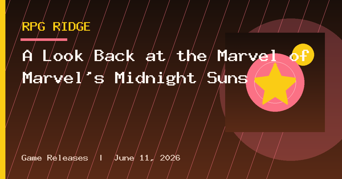 A Look Back at the Marvel of Marvel’s Midnight Suns