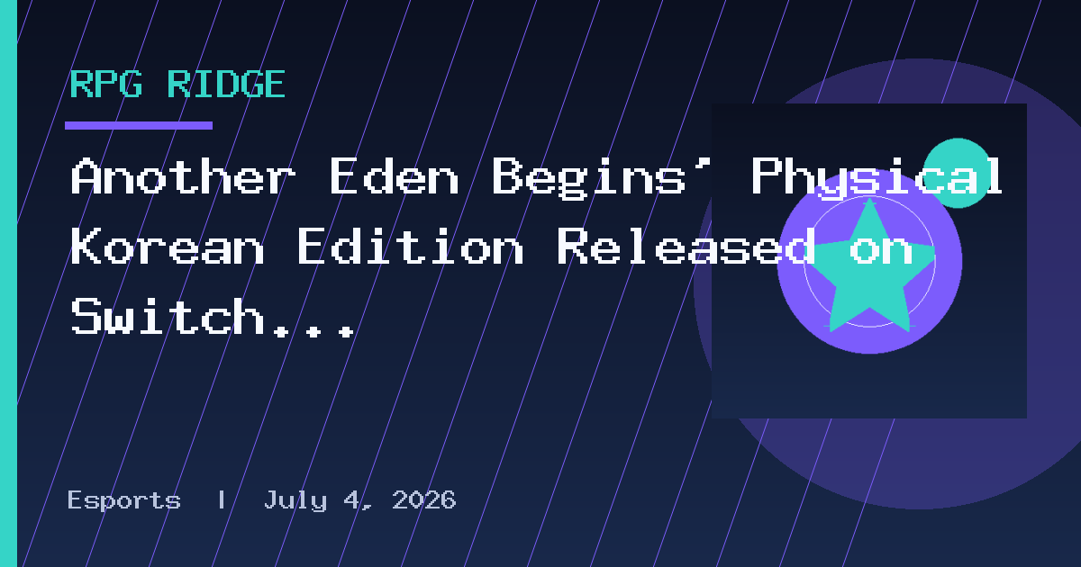 Another Eden Begins' Physical Korean Edition Released on Switch