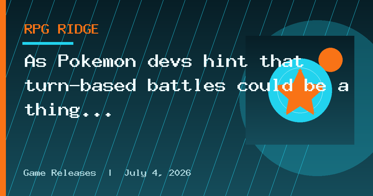 As Pokemon devs hint that turn-based battles could be a thing of the past