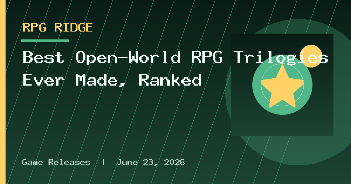 Best Open-World RPG Trilogies Ever Made, Ranked