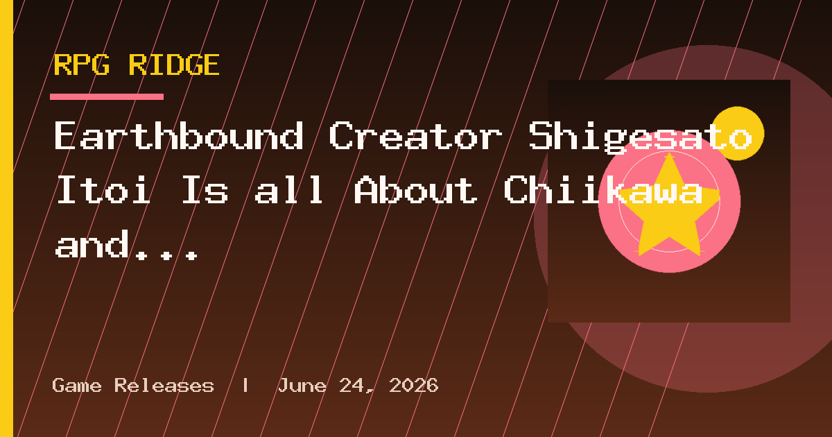 Earthbound Creator Shigesato Itoi Is all About Chiikawa and Shared Art